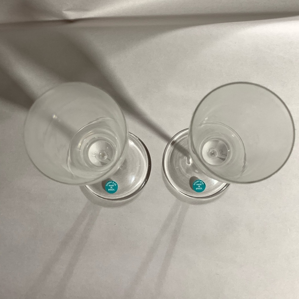 vintage TIFFANY & CO hand blown CHAMPAGNE GLASSES - Picture 6 of 8